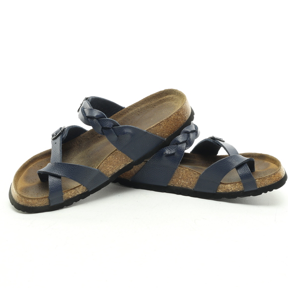 Aerothotic Viking Irenic Strappy Slide Vegan Leather Sandals Women EU 37 Blue - Picture 11 of 15